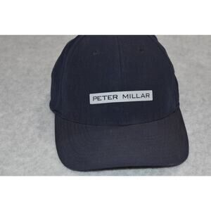Peter Millar Golf Hat One Size Adjustable Performance Blue Nylon Spandex Blend